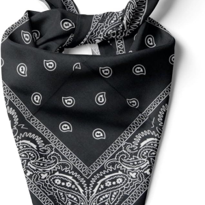 Cotton Neck Scarf 23"x23" Small Square Ethnic Unisex