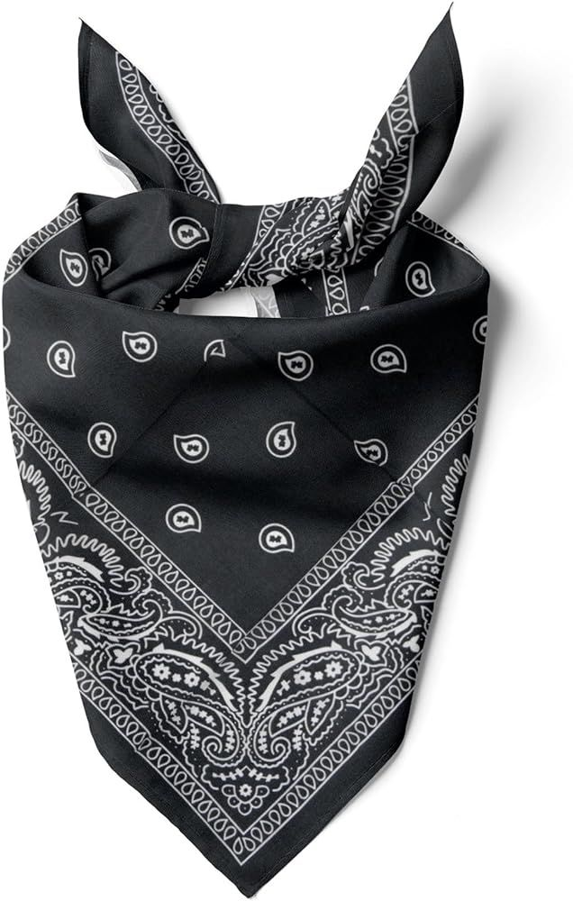 Cotton Neck Scarf 23"x23" Small Square Ethnic Unisex